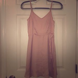 Pink short mini dress